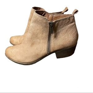 Lucky Brand Leather Ankle Boots Size 10